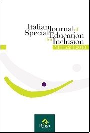 					Visualizza V. 6 N. 2 (2018): ITALIAN JOURNAL OF SPECIAL EDUCATION FOR INCLUSION
				