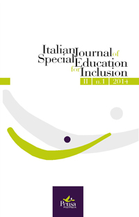 					View Vol. 2 No. 1 (2014): ITALIAN JOURNAL OF SPECIAL EDUCATION FOR INCLUSION
				