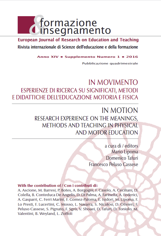 					View Vol. 14 No. 1 Suppl. (2016): In Motion: Research Experience on the Meanings, Methods and Teaching in Physical and Motor Education
				