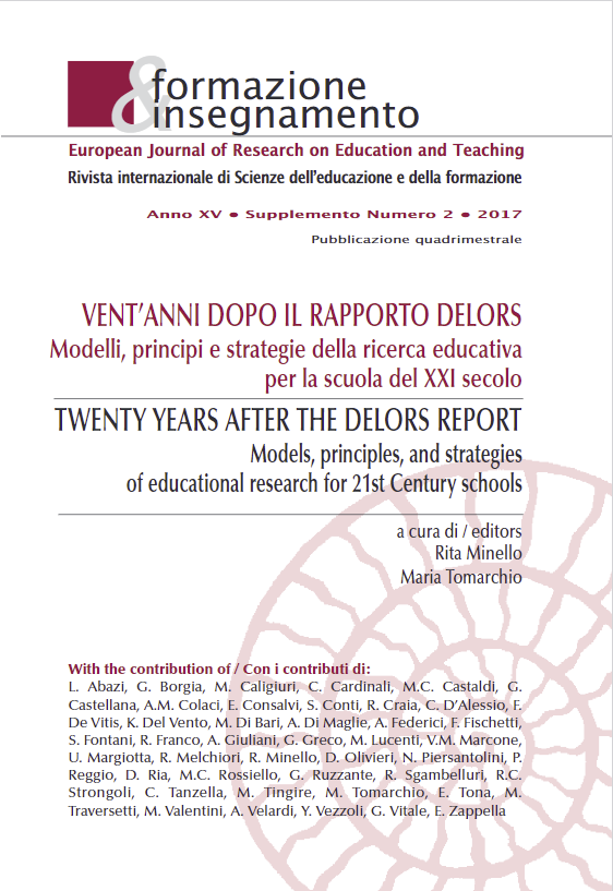 					View Vol. 15 No. 2 Suppl. (2017): Twenty Years after the Delors Report: Models, Principles, and Strategies of Educational Research for 21st Century Schools
				
