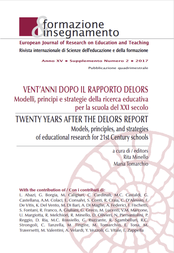 					Ver Vol. 15 Núm. 2 Suppl. (2017): Twenty Years after the Delors Report: Models, Principles, and Strategies of Educational Research for 21st Century Schools
				