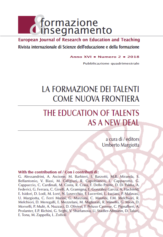 					Ver Vol. 16 Núm. 2 (2018): The Education of Talents as a New Deal
				