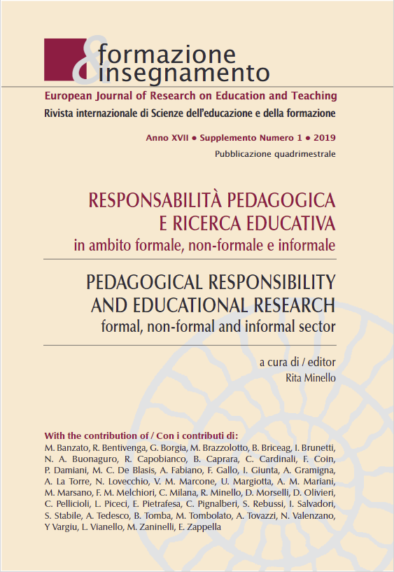 					Ver Vol. 17 Núm. 1 Suppl. (2019): Pedagogical Responsibility and Educational Research: Formal, Non-formal and Informal Sector
				