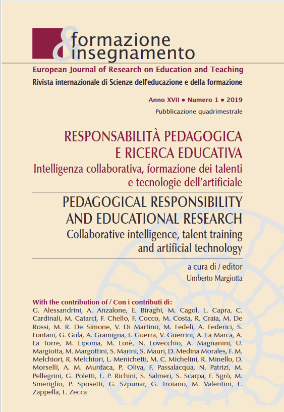 					Ver Vol. 17 Núm. 1 (2019): Pedagogical Responsibility and Educational Research: Collaborative Intelligence, Talent Training and Artificial Technology
				