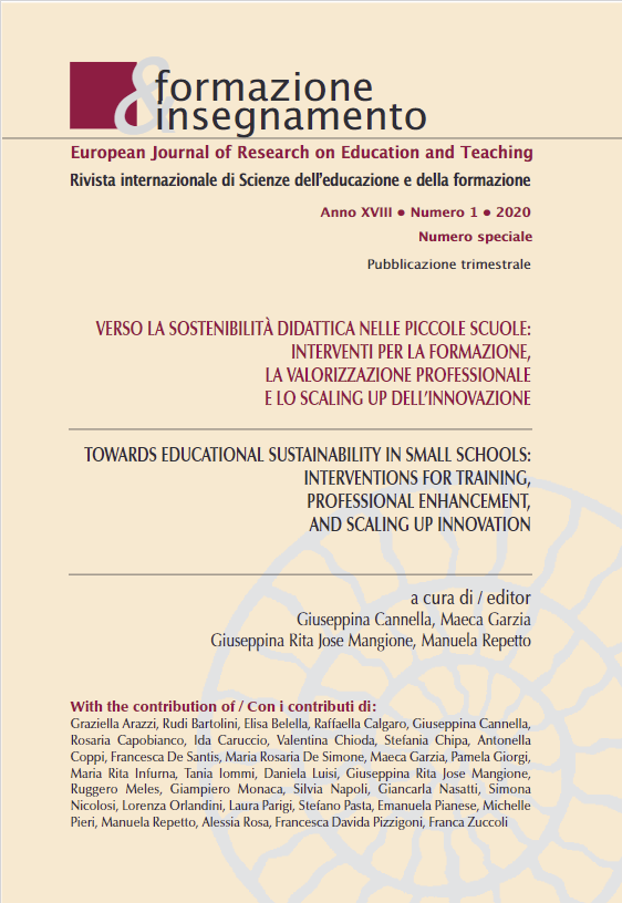 					Ver Vol. 18 Núm. 1 Special Issue (2020): Towards Educational Sustainability in Small Schools: Interventions for Training, Professional Enhancement, and Scaling Up Innovation
				