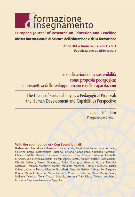 					View Vol. 19 No. 1 Tome I (2021): The Facets of Sustainability as a Pedagogical Proposal: the Human Development and Capabilities Perspective
				