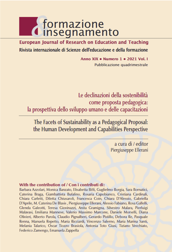 					Ver Vol. 19 Núm. 1 Tome I (2021): The Facets of Sustainability as a Pedagogical Proposal: the Human Development and Capabilities Perspective
				