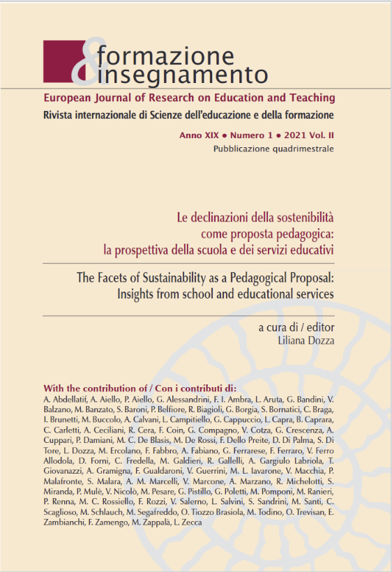 					Visualizar v. 19 n. 1 Tome II (2021): The Facets of Sustainability as a Pedagogical Proposal: Insights from school and educational services
				