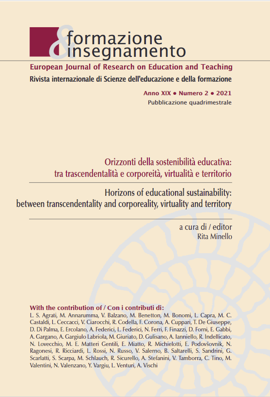 					View Vol. 19 No. 2 (2021): Horizons of Educational Sustainability: Between Transcendentality and Corporality, Virtuality and Territory
				