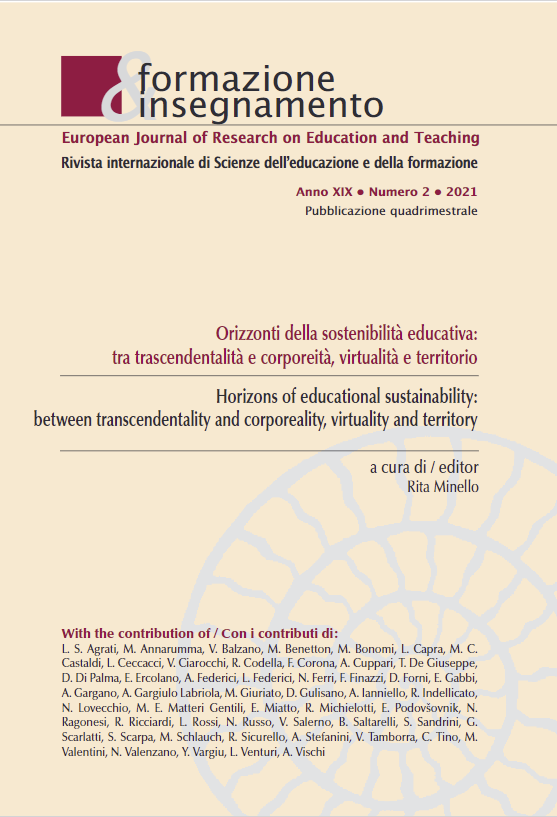 					Ver Vol. 19 Núm. 2 (2021): Horizons of Educational Sustainability: Between Transcendentality and Corporality, Virtuality and Territory
				