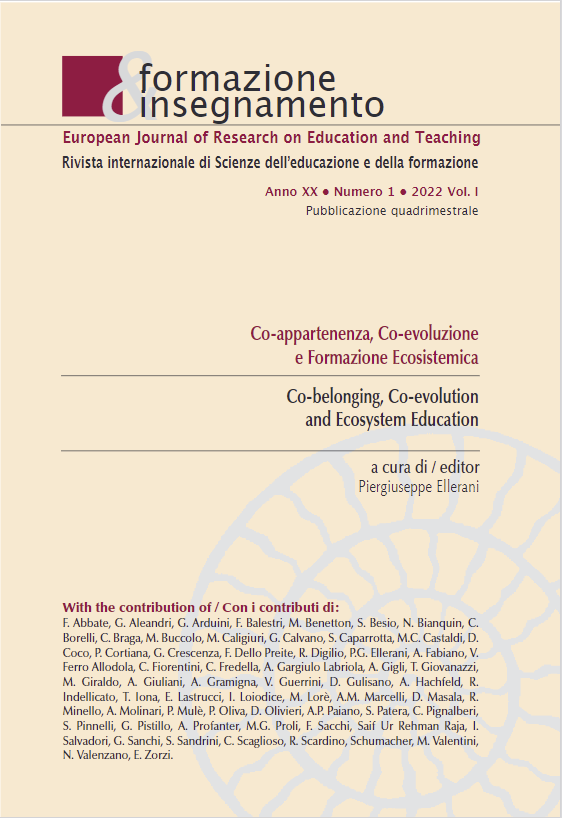 					Visualizar v. 20 n. 1 Tome I (2022): Co-belonging, Co-evolution and Ecosystem Education
				